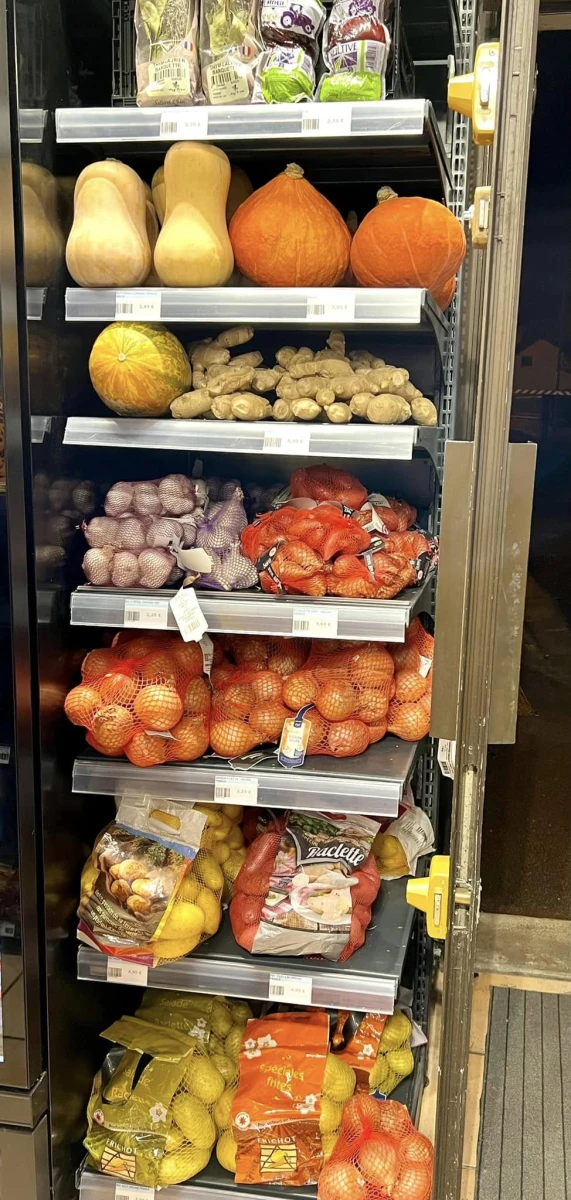 Étal de fruits frais du Proxi Butry-sur-Oise